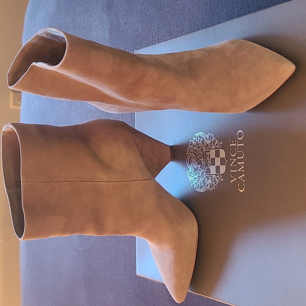 Vince Camuto Tan Ankle Boots